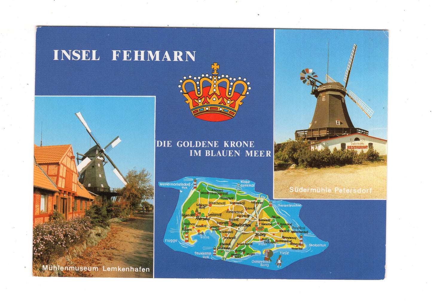 Ansichtskarte Insel Fehmarn / Südermühle Petersdorf +++ / L1-67