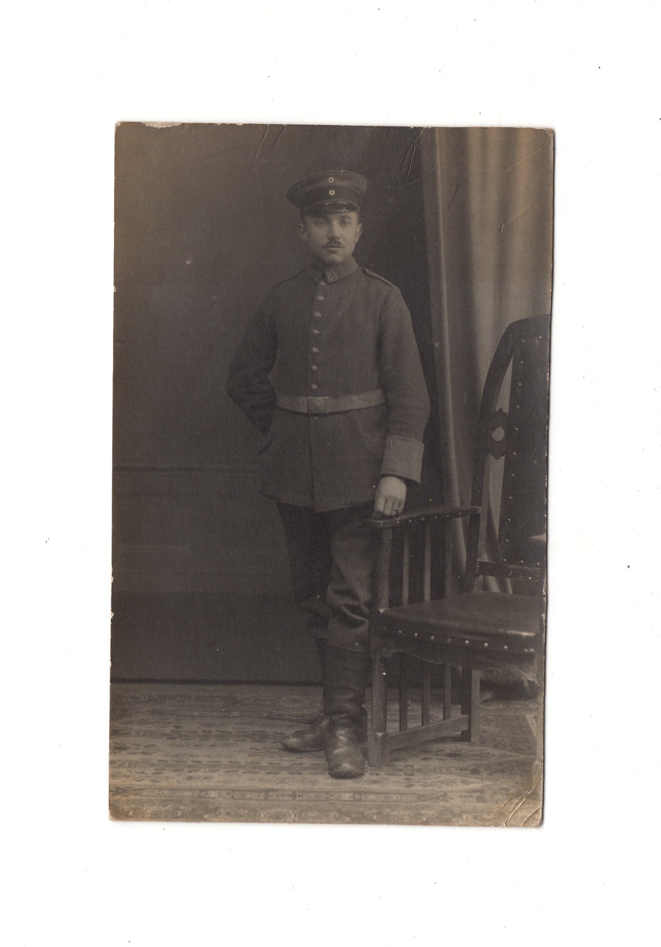 Ansichtskarte Soldat / Soldatenportrait Regiment 34