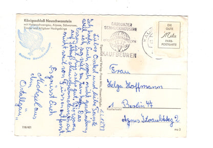 Ansichtskarte Königsschloss Neuschwanstein mit Hohenschwangau / I1-69