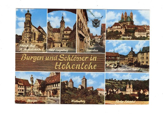 Ansichtskarte Burgen und Schlösser in Hohenlohe