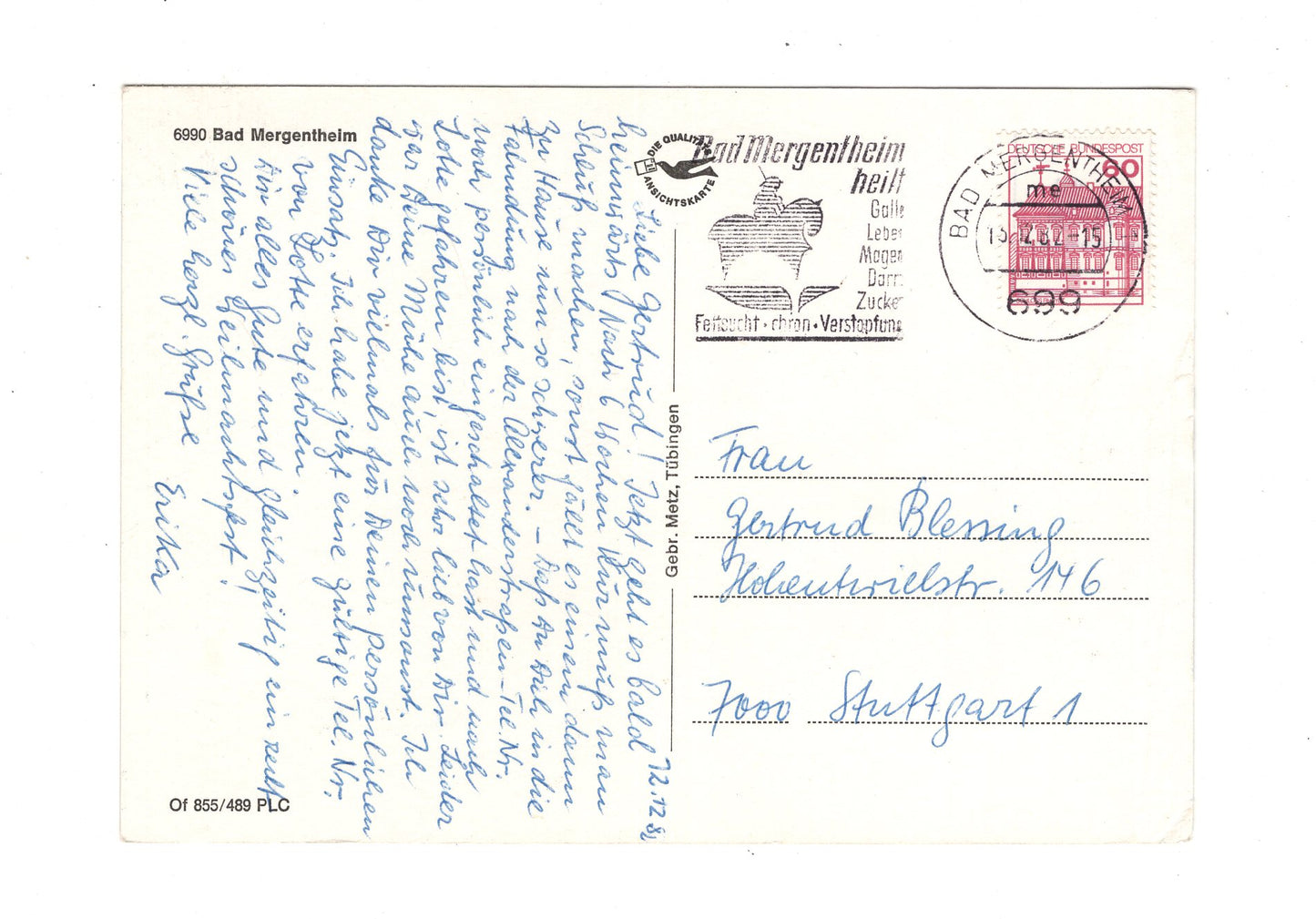 Ansichtskarte Bad Mergentheim