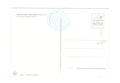 Ansichtskarte Starkenburger Hütte / Stubai / Tirol / Österreich / N1-66