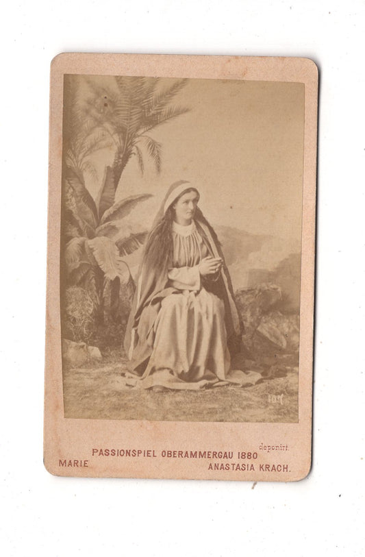 Fotografie Schauspielerin Anastasia Krach - Partenkirchen 1880 / CDV E1-06