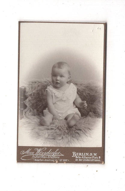Fotografie Schönes Kinderbild / Baby - Berlin um 1900