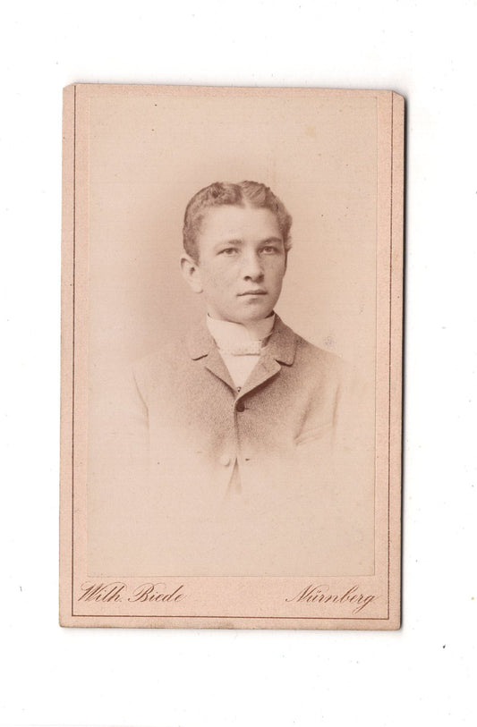 Fotografie Herrenportrait - Nürnberg 1880er / CDV C1-22