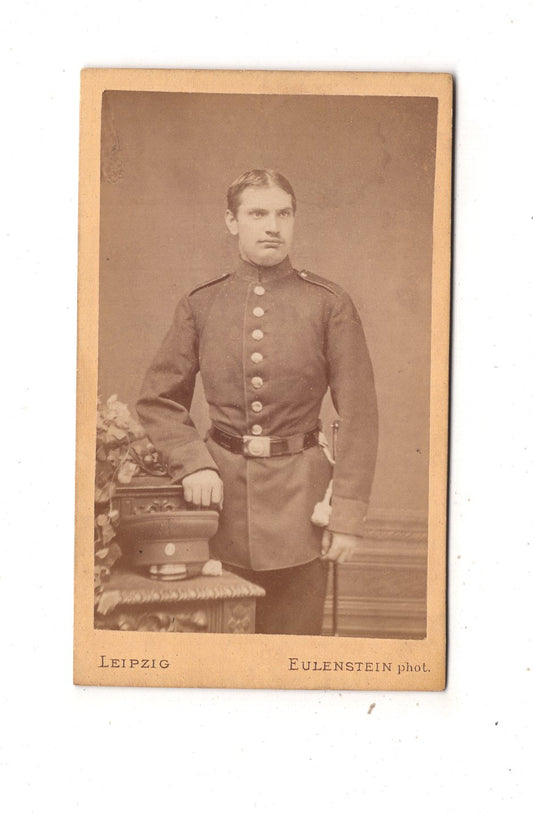 Fotografie Soldat - Leipzig 1870er / CDV M1-07