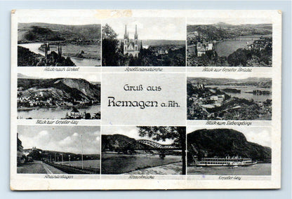 Ansichtskarte Remagen am Rhein / Rheinbrücke +++