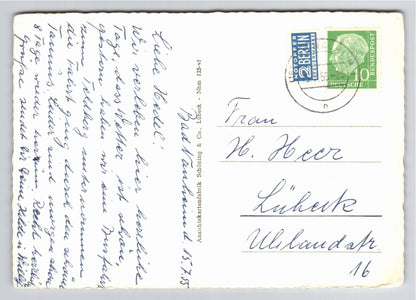 Ansichtskarte Bad Nauheim / Partie im Kurgarten