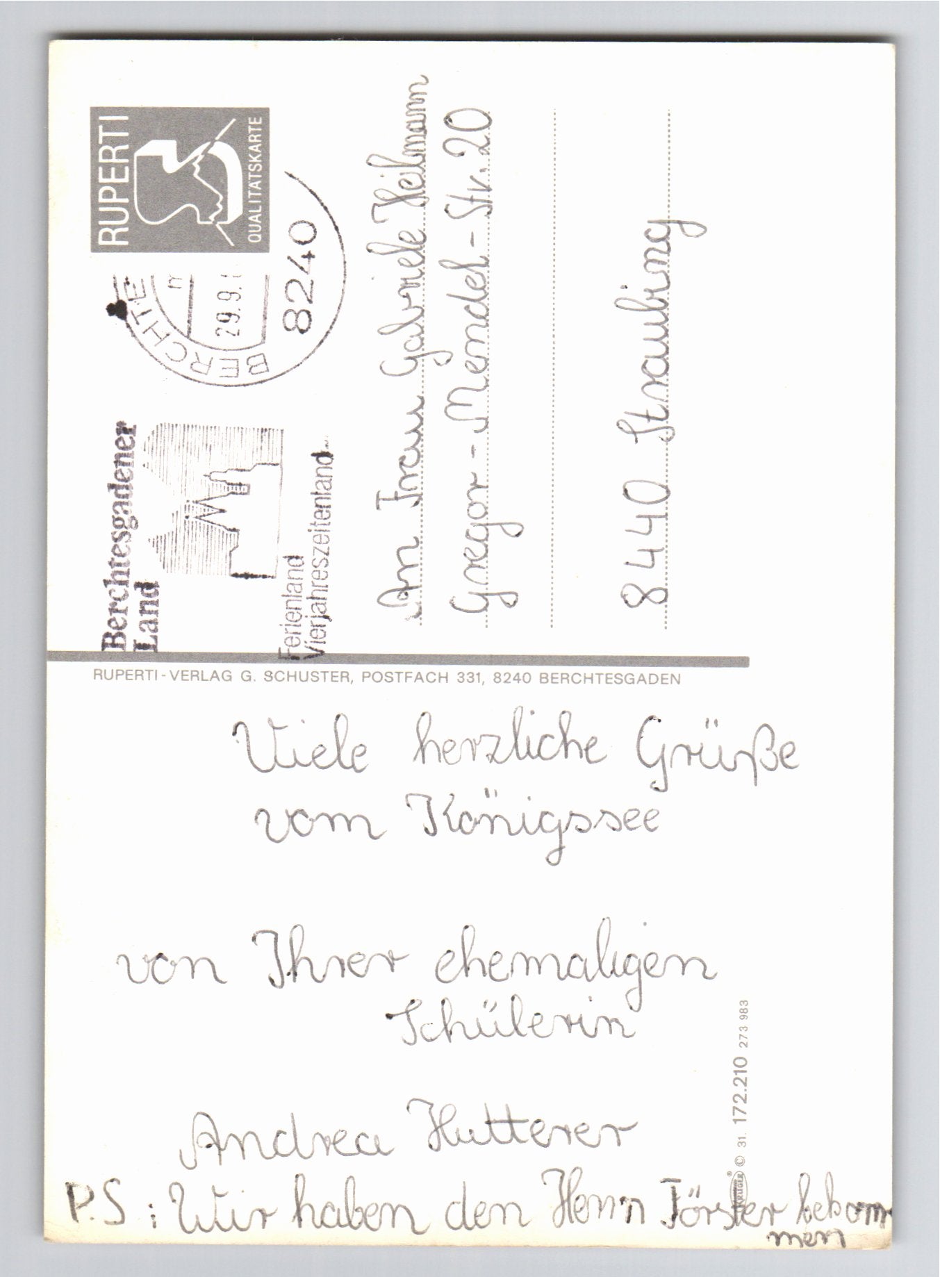 Ansichtskarte Königssee / Malerwinkel