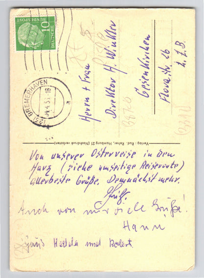 Ansichtskarte Der Harz