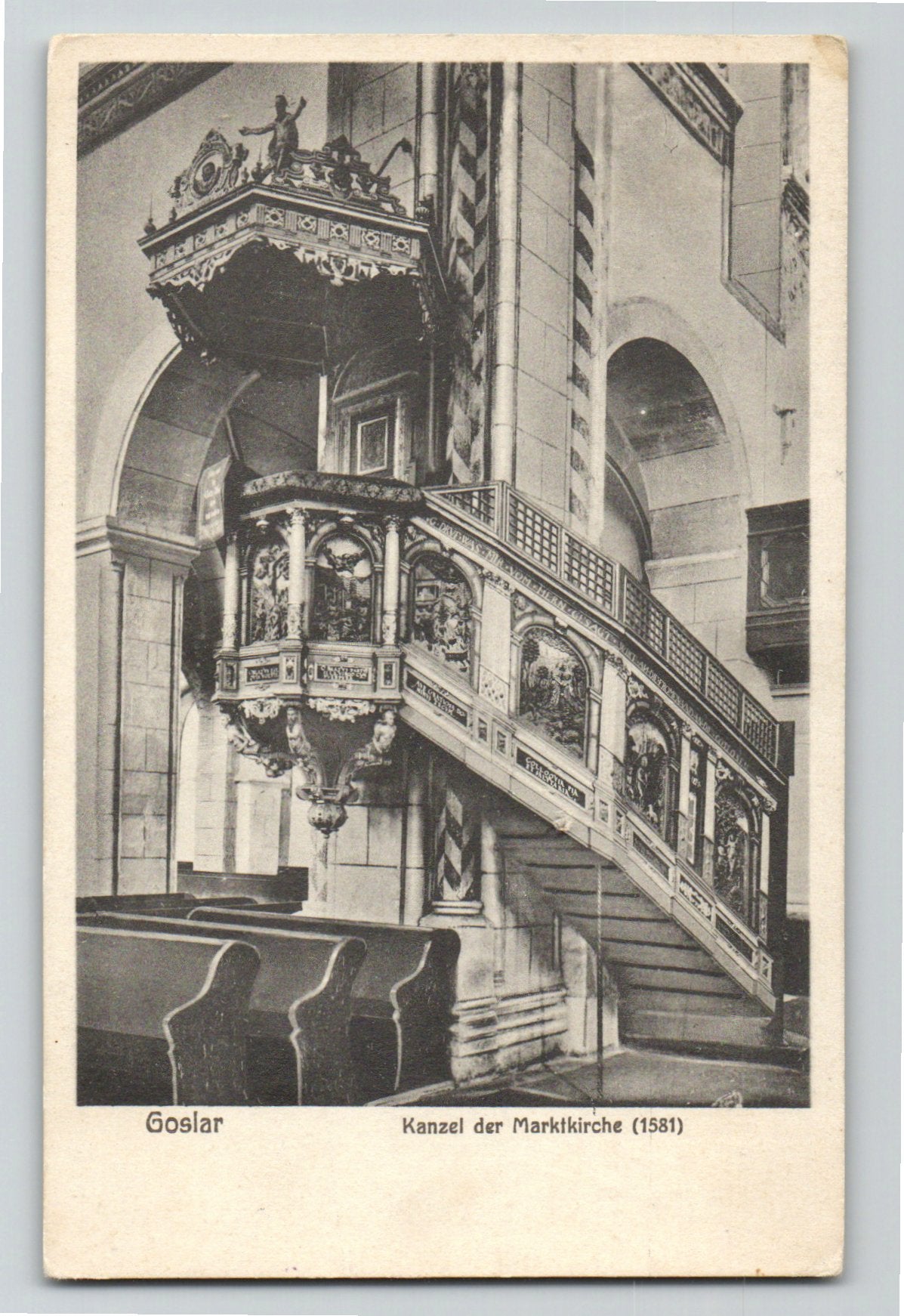 Ansichtskarte Goslar am Harz / Kanzel der Marktkirche