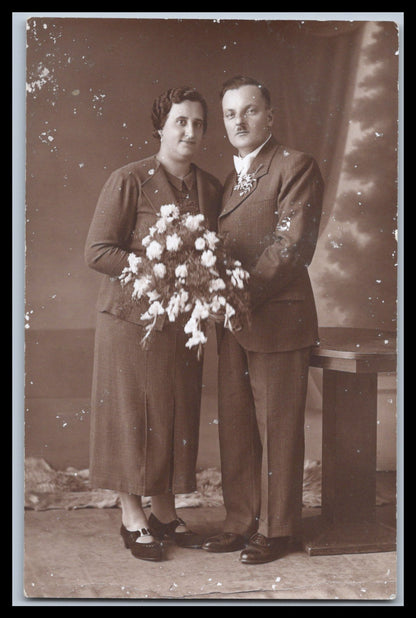 Ansichtskarte Feines Paar / Mann und Frau