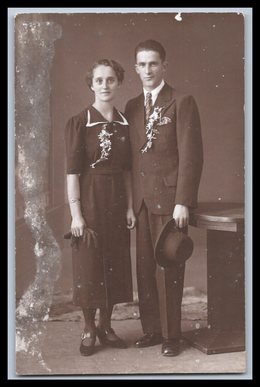 Ansichtskarte Feines Paar / Mann und Frau