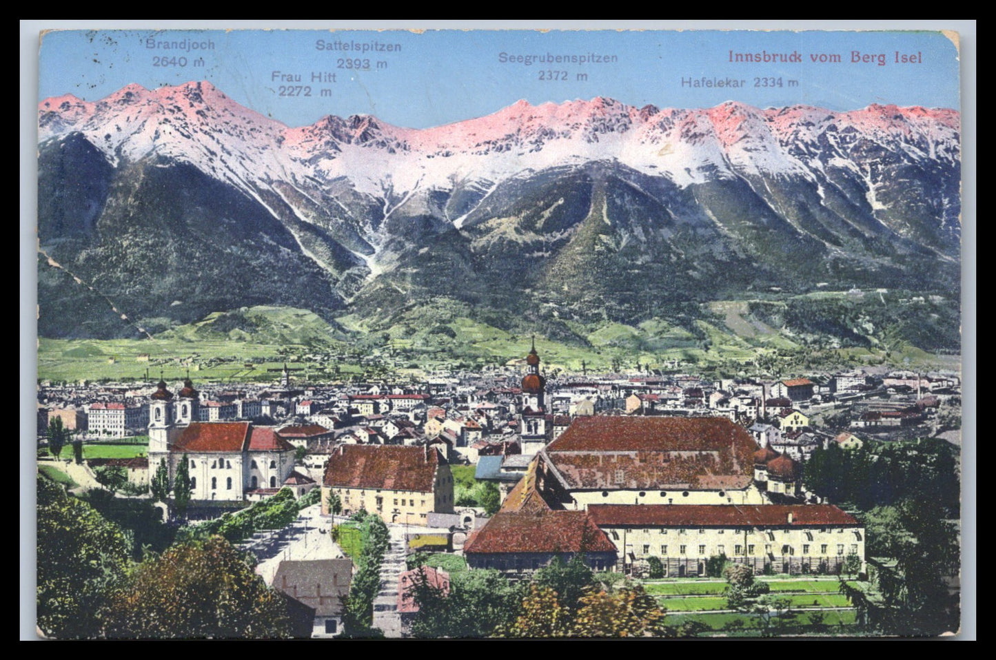Ansichtskarte Innsbruck vom Berg Isel - Tirol - Österreich