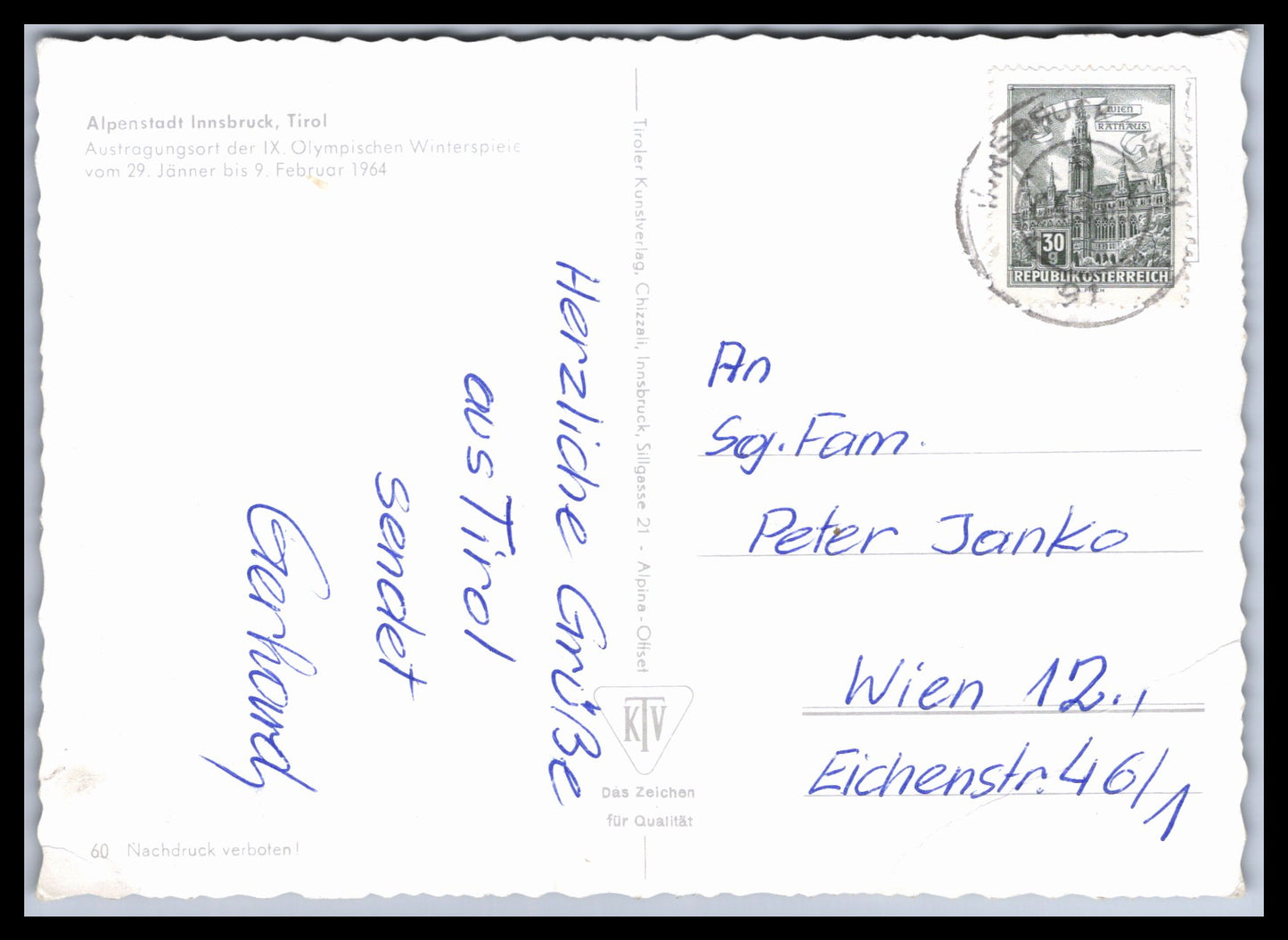 Ansichtskarte Innsbruck - Tirol - Österreich