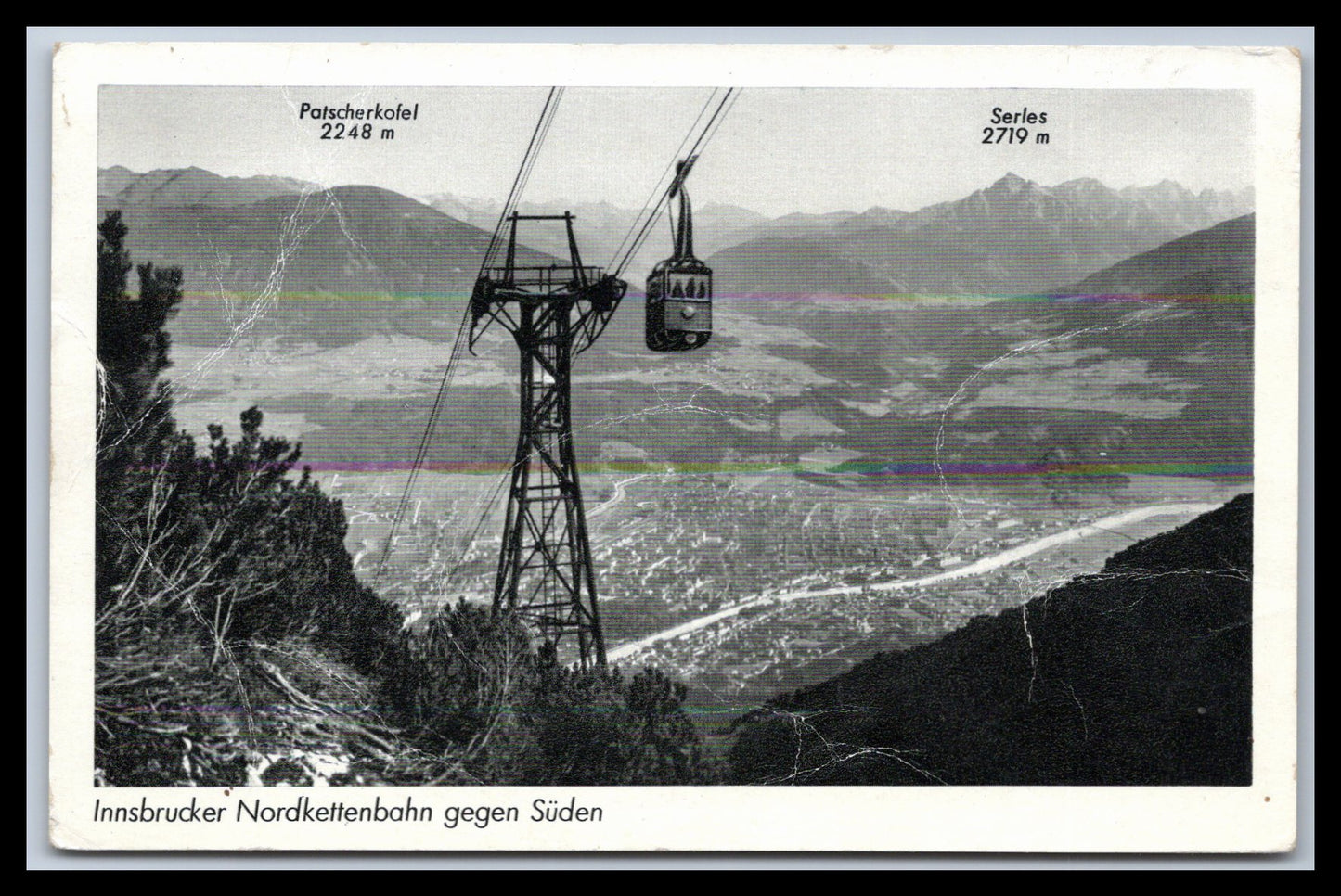 Ansichtskarte Innsbrucker Nordkettenbahn gegen Süden - Tirol - Österreich