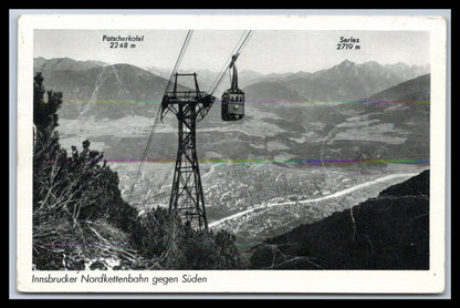 Ansichtskarte Innsbrucker Nordkettenbahn gegen Süden - Tirol - Österreich