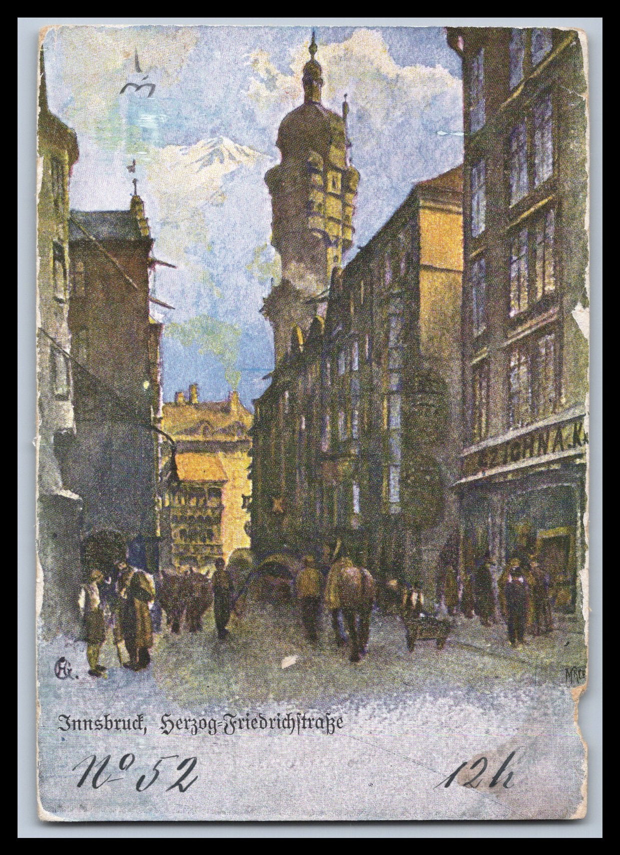 Ansichtskarte Innsbruck - Herzog-Friedrich-Straße - Tirol - Österreich