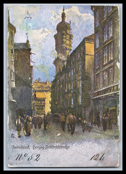 Ansichtskarte Innsbruck - Herzog-Friedrich-Straße - Tirol - Österreich