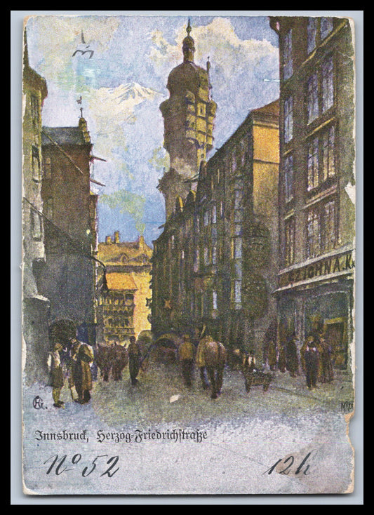 Ansichtskarte Innsbruck - Herzog-Friedrich-Straße - Tirol - Österreich