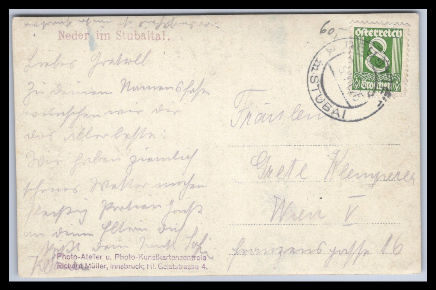 Ansichtskarte Neder im Stubaital - Tirol - Österreich