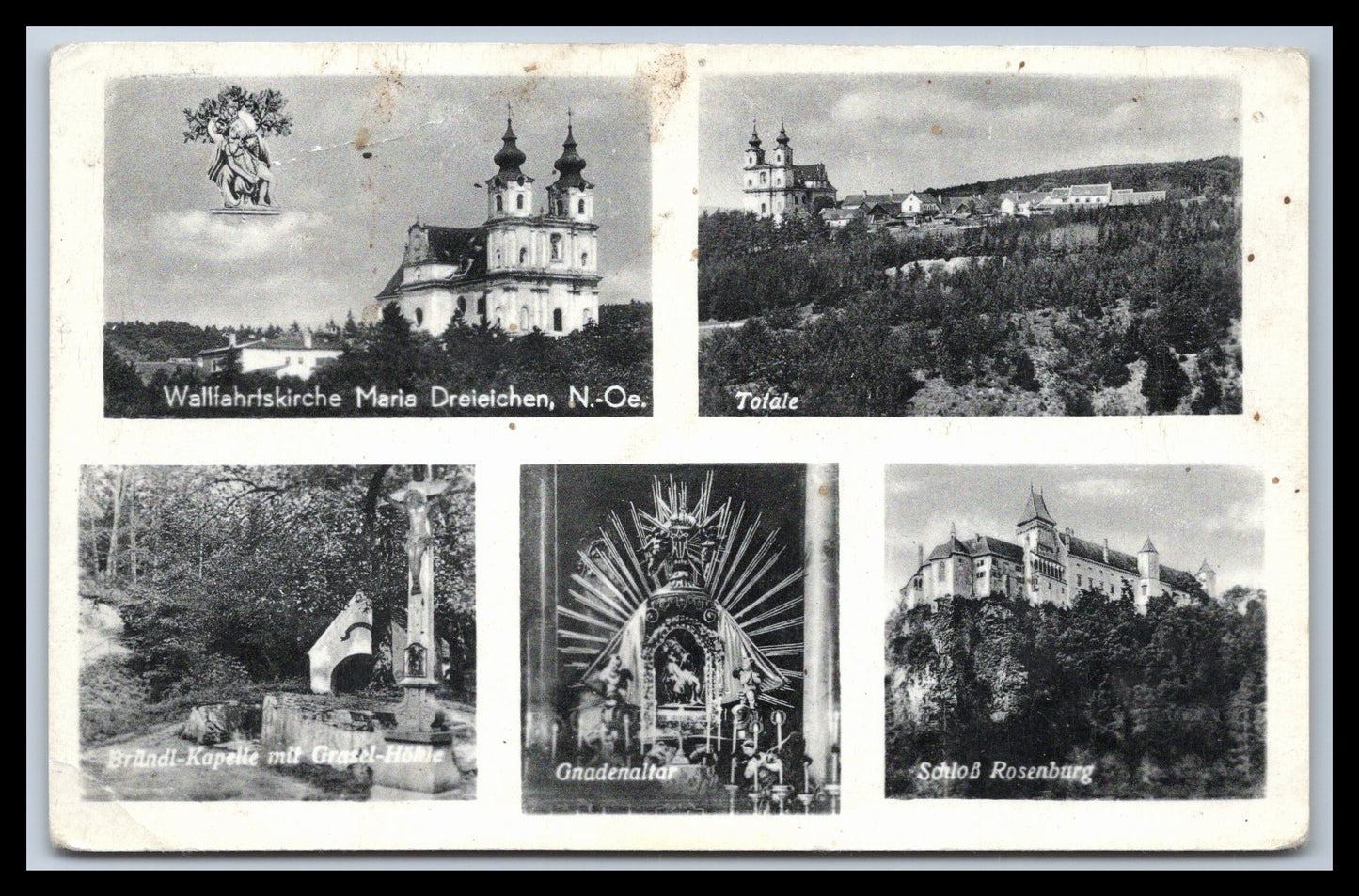 Ansichtskarte Wallfahrtskirche Maria Dreieichen - N. Ö. / Österreich