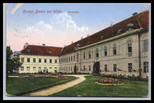Ansichtskarte Baden bei Wien / Sauerhof - N. Ö. / Österreich