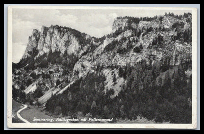 Ansichtskarte Semmering / Adlitzgraben mit Polleroswand - N. Ö. / Österreich