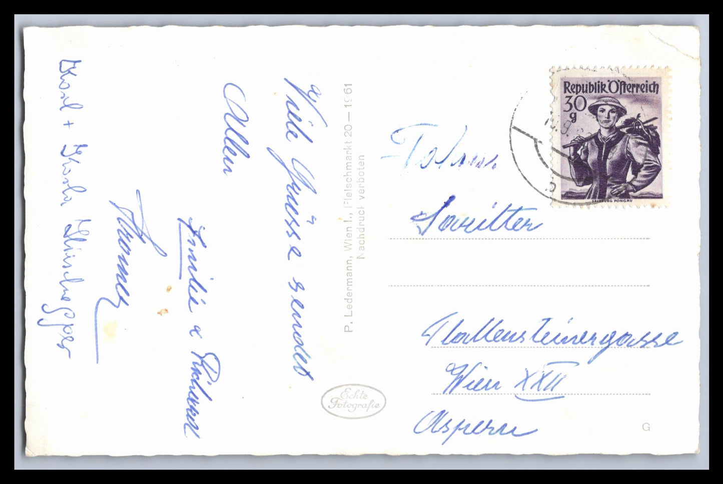 Ansichtskarte Oberwallners Gastwirtschaft / Tyrol bei Neuberg an der Mürz - Stmk. Österreich