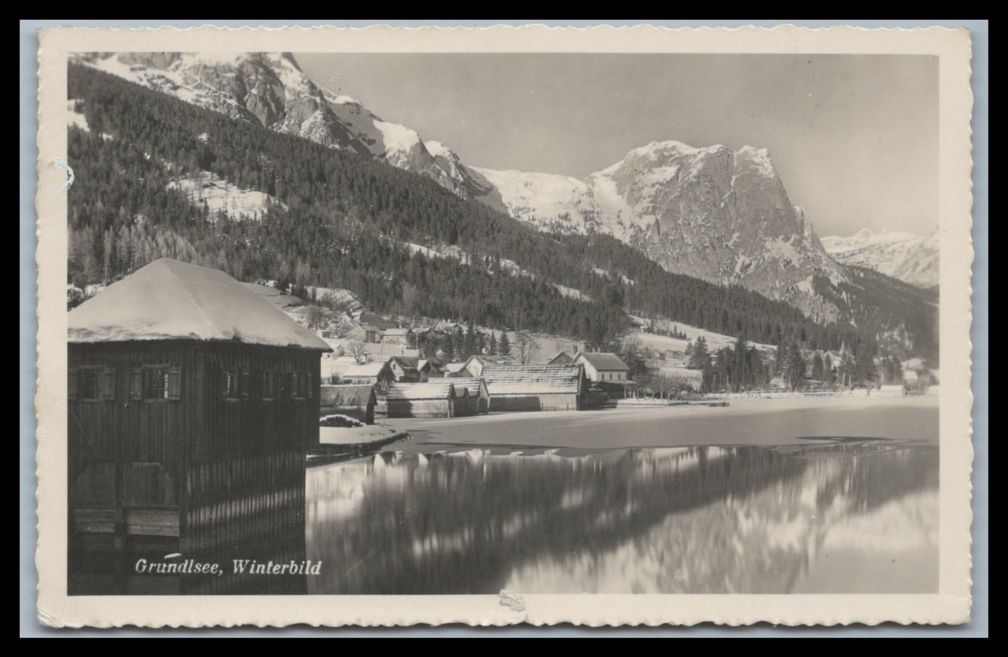 Ansichtskarte Grundlsee / Winterbild - Stmk. Österreich