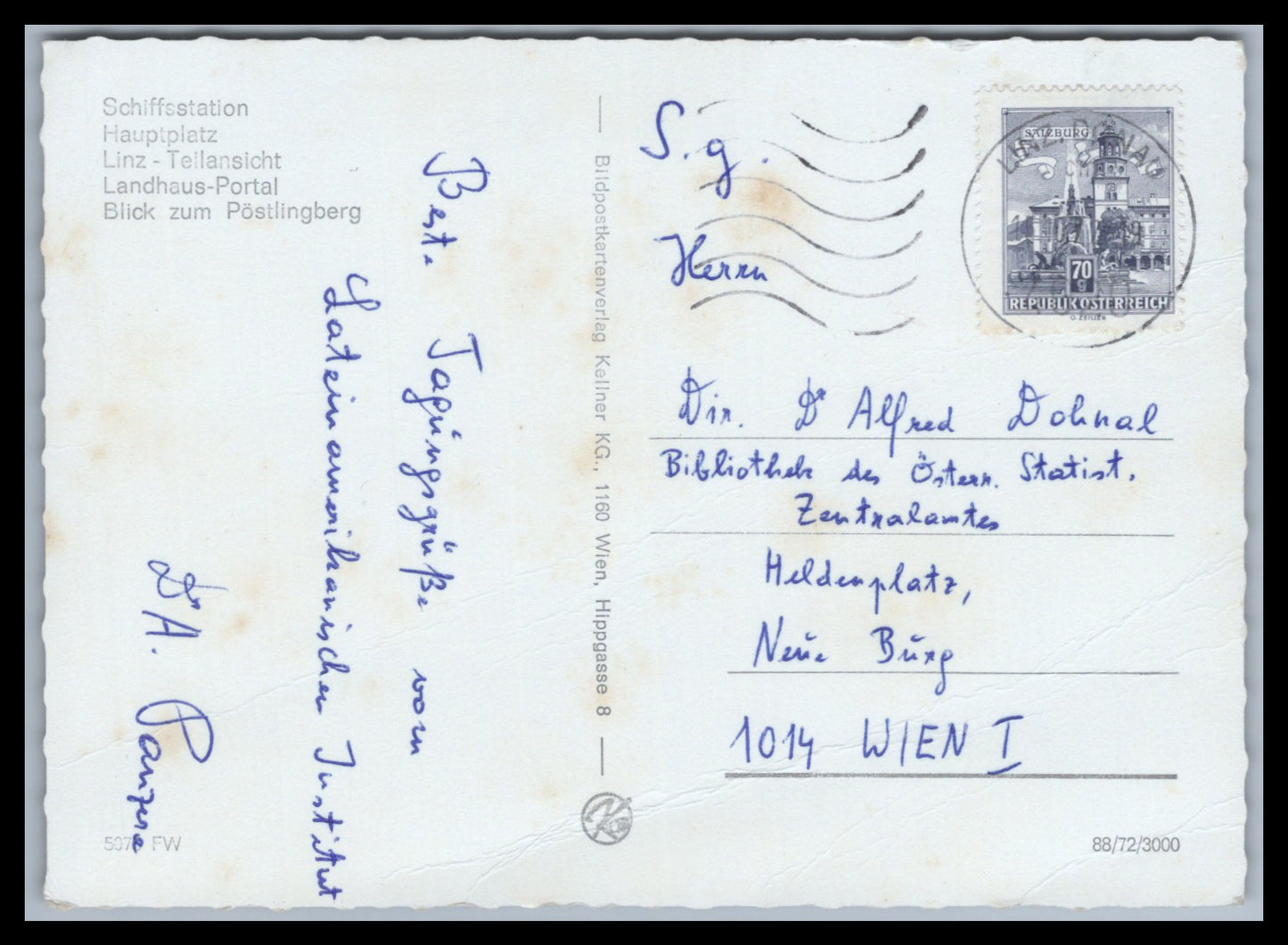 Ansichtskarte Linz an der Donau - O. Ö. Österreich