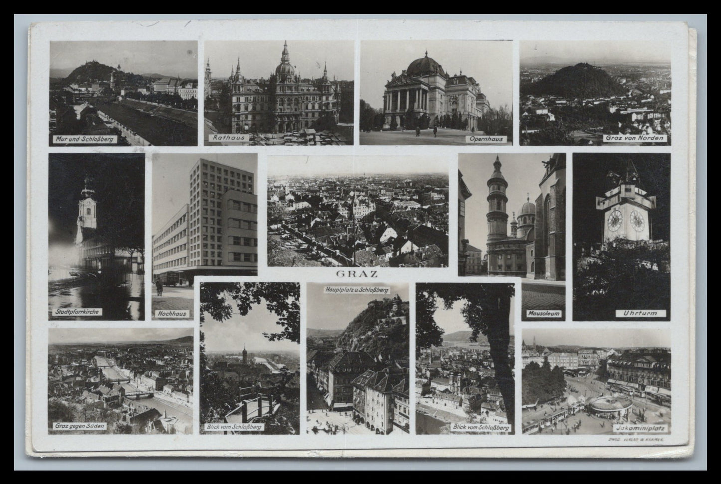 Ansichtskarte Graz / Uhrturm am Schlossberg - Stmk. Österreich