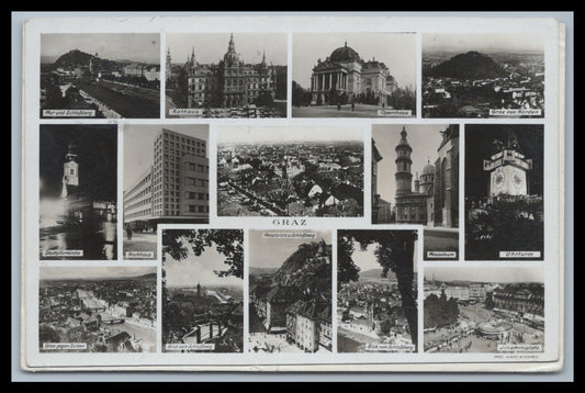Ansichtskarte Graz / Uhrturm am Schlossberg - Stmk. Österreich