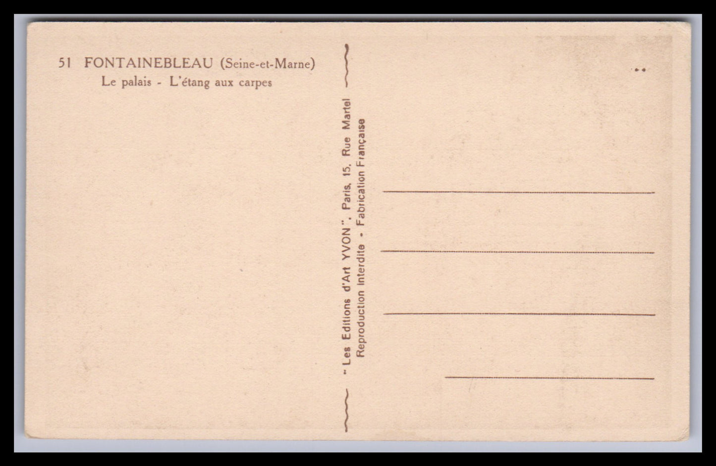Ansichtskarte Fontainebleau / Le palais - Frankreich