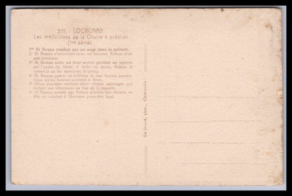 Ansichtskarte Locronan / Les medaillons de la Chaire a precher - Frankreich