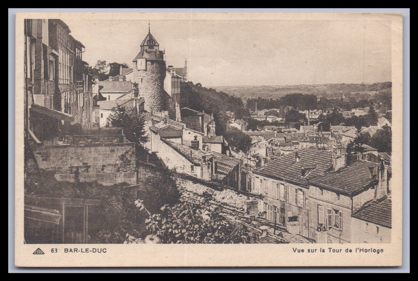 Ansichtskarte Bar-le-Duc / Vue sur la Tour de l´ Horloge - Frankreich