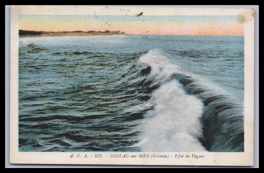 Ansichtskarte Soulac-sur-Mer / Effet de Vogues - Frankreich