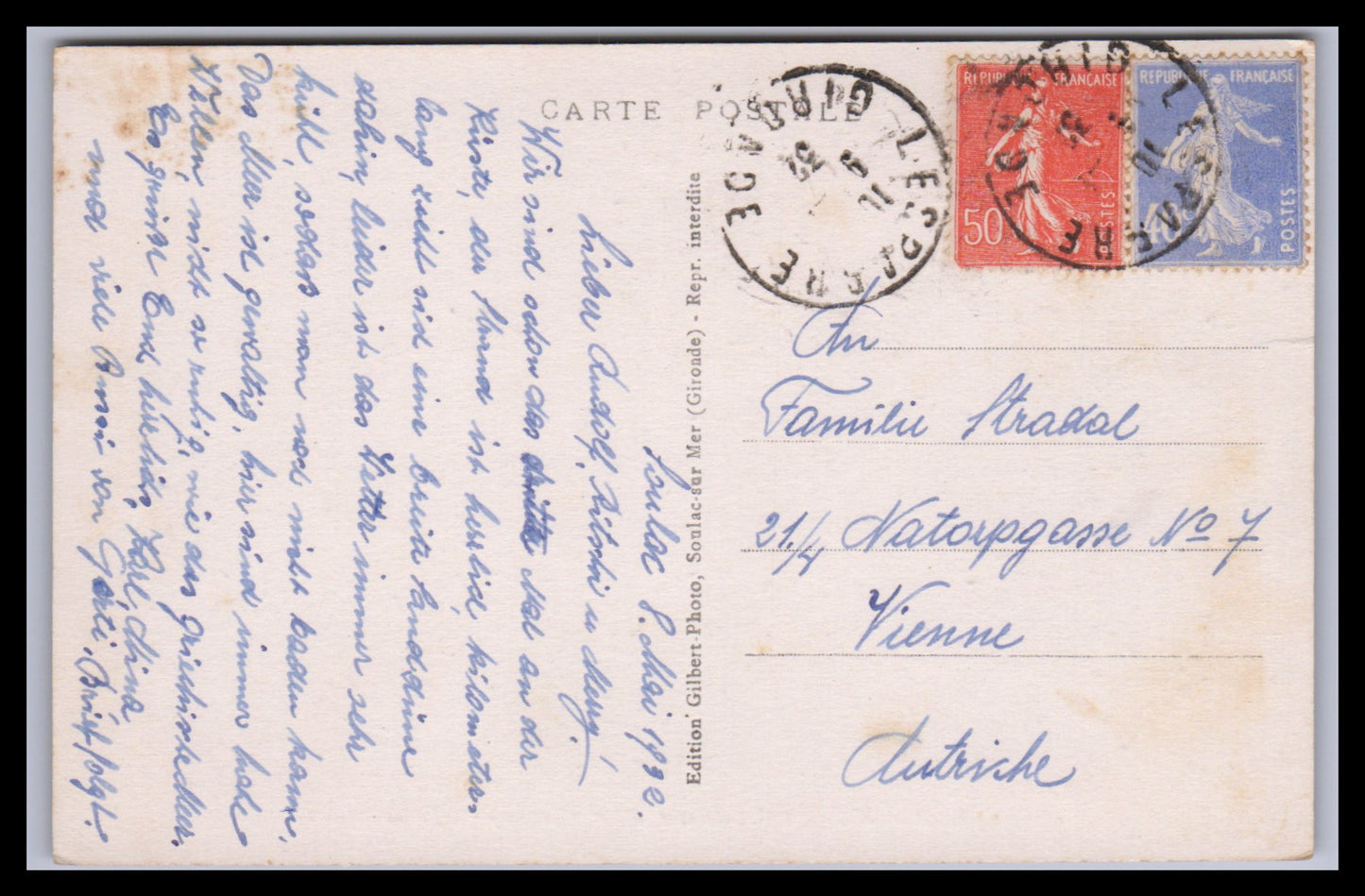 Ansichtskarte Soulac-sur-Mer / Effet de Vogues - Frankreich