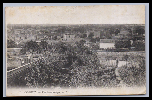 Ansichtskarte Corbeil / Vue panoramique - Frankreich