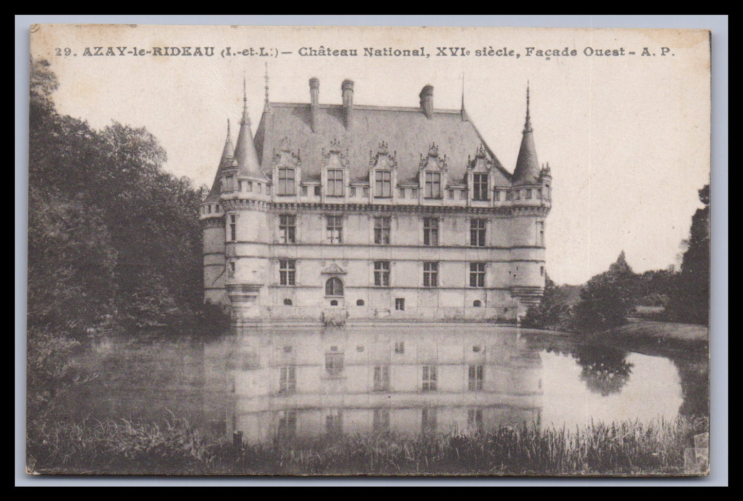 Ansichtskarte Azay-le-Rideau / Chateau National - Frankreich