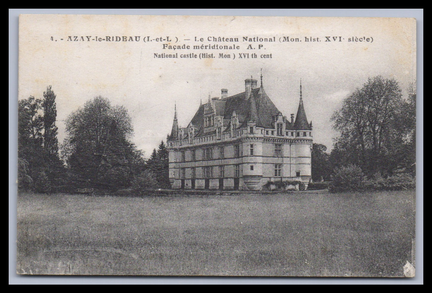 Ansichtskarte Azay-le-Rideau / Le Chateau National - Frankreich