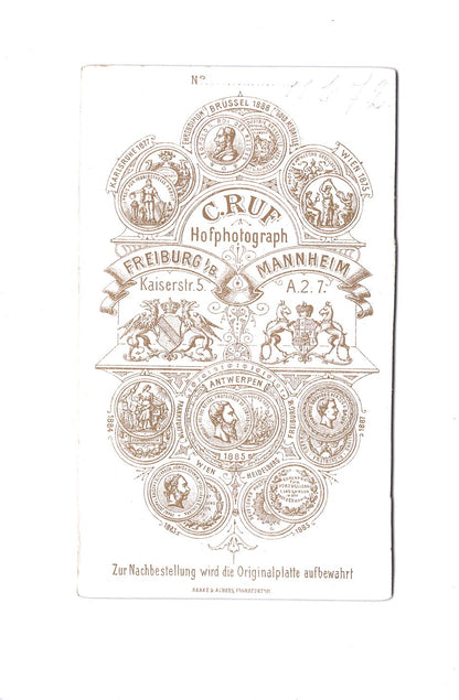 Fotografie Damenportrait - Freiburg / Mannheim um 1890