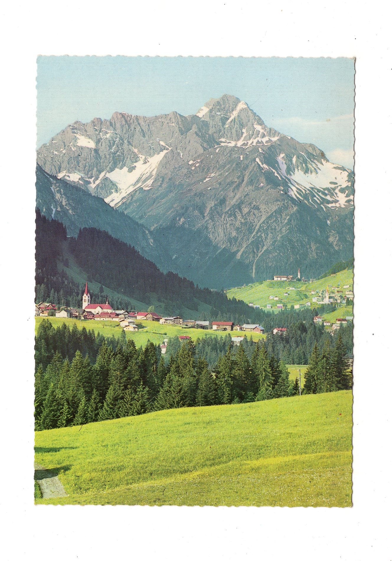 Ansichtskarte Kleinwalsertal mit Riezlern +++ Österreich