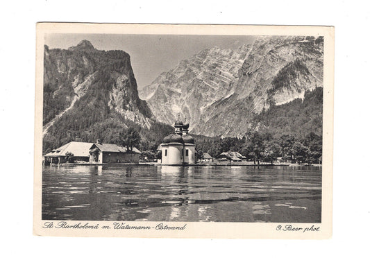Ansichtskarte St. Bartholomä mit Watzmann-Ostwand