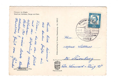 Ansichtskarte Füssen im Allgäu / H1-56