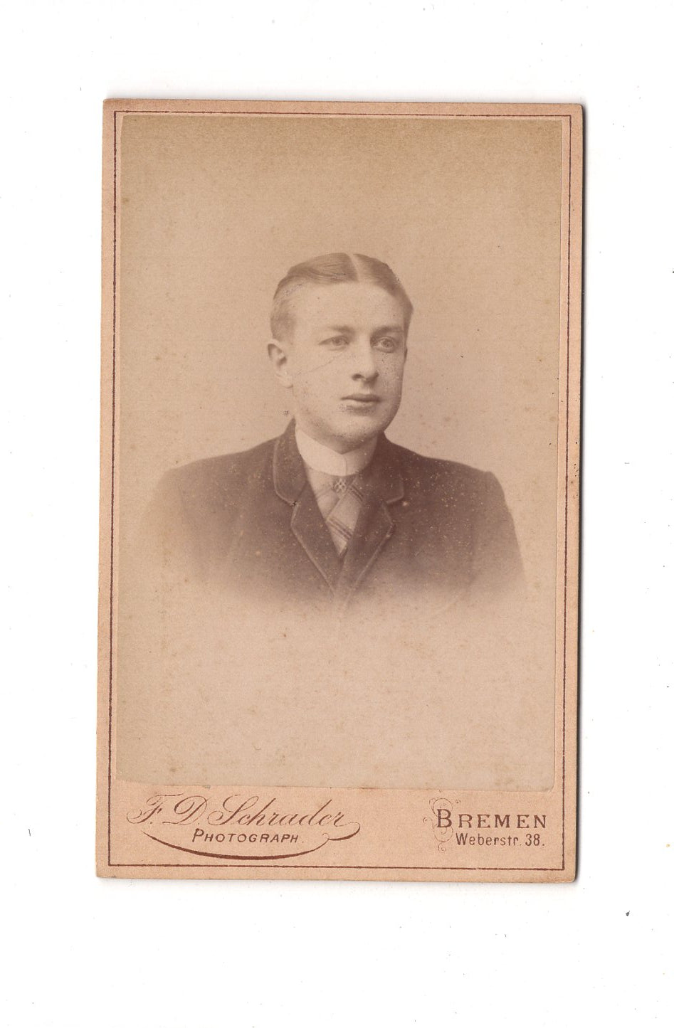 Fotografie Herrenportrait - Bremen um 1890 / CDV C1-23