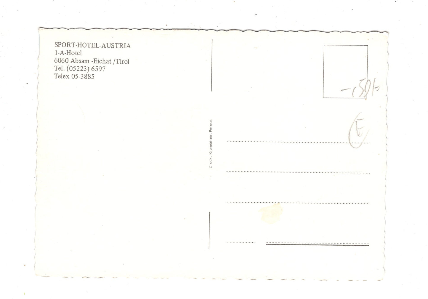 Ansichtskarte Hotel Austria / Absam-Eichat / Tirol / Österreich / N1-66