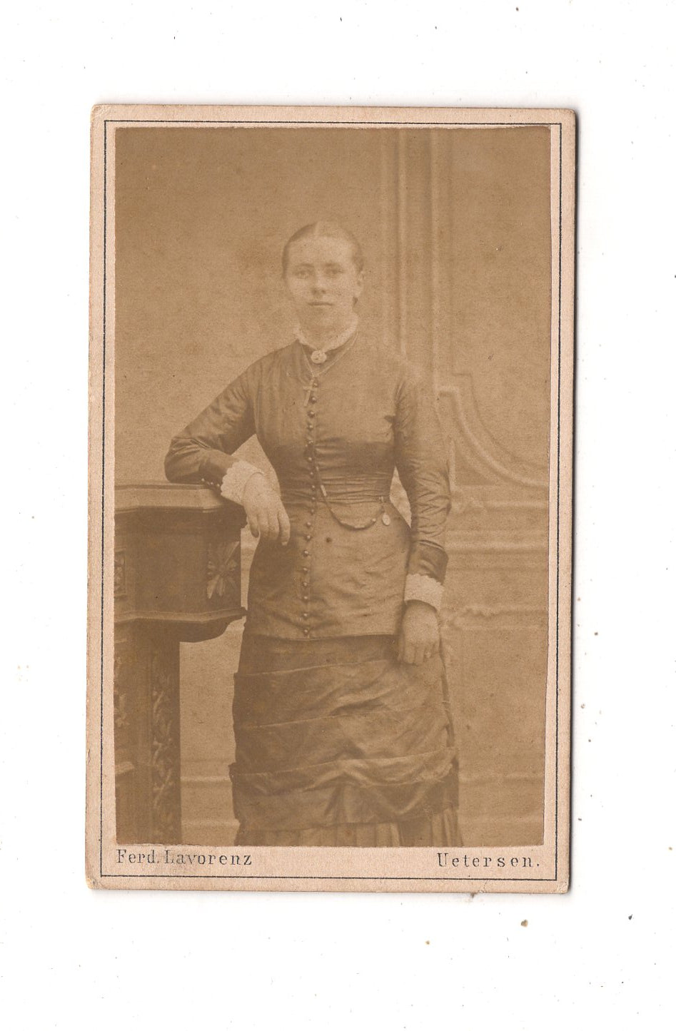 Fotografie Feine Dame - Uetersen um 1880