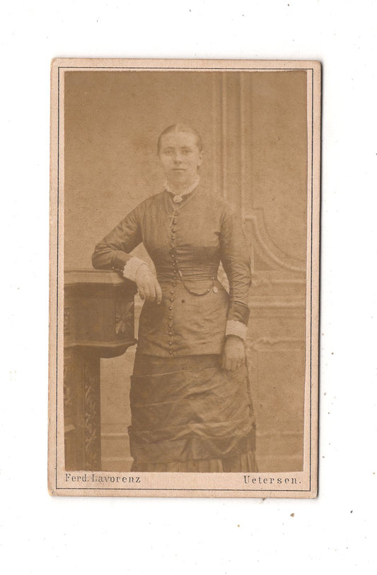Fotografie Feine Dame - Uetersen um 1880