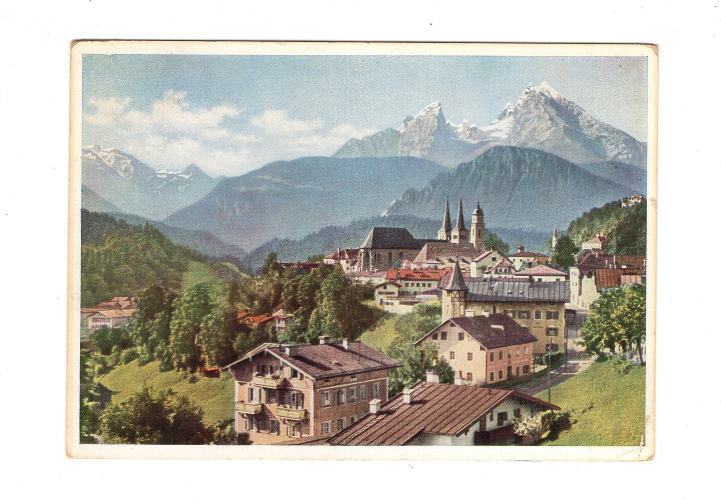 Ansichtskarte Berchtesgaden mit Watzmann +++